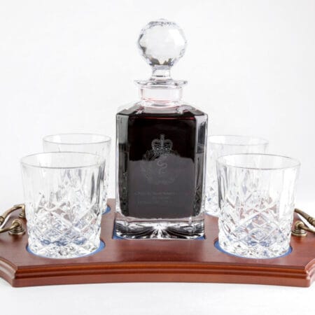 4 glass decanter set
