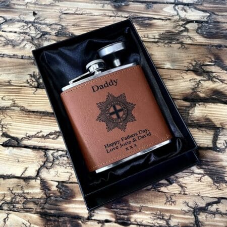 Tan Leather Hip Flask