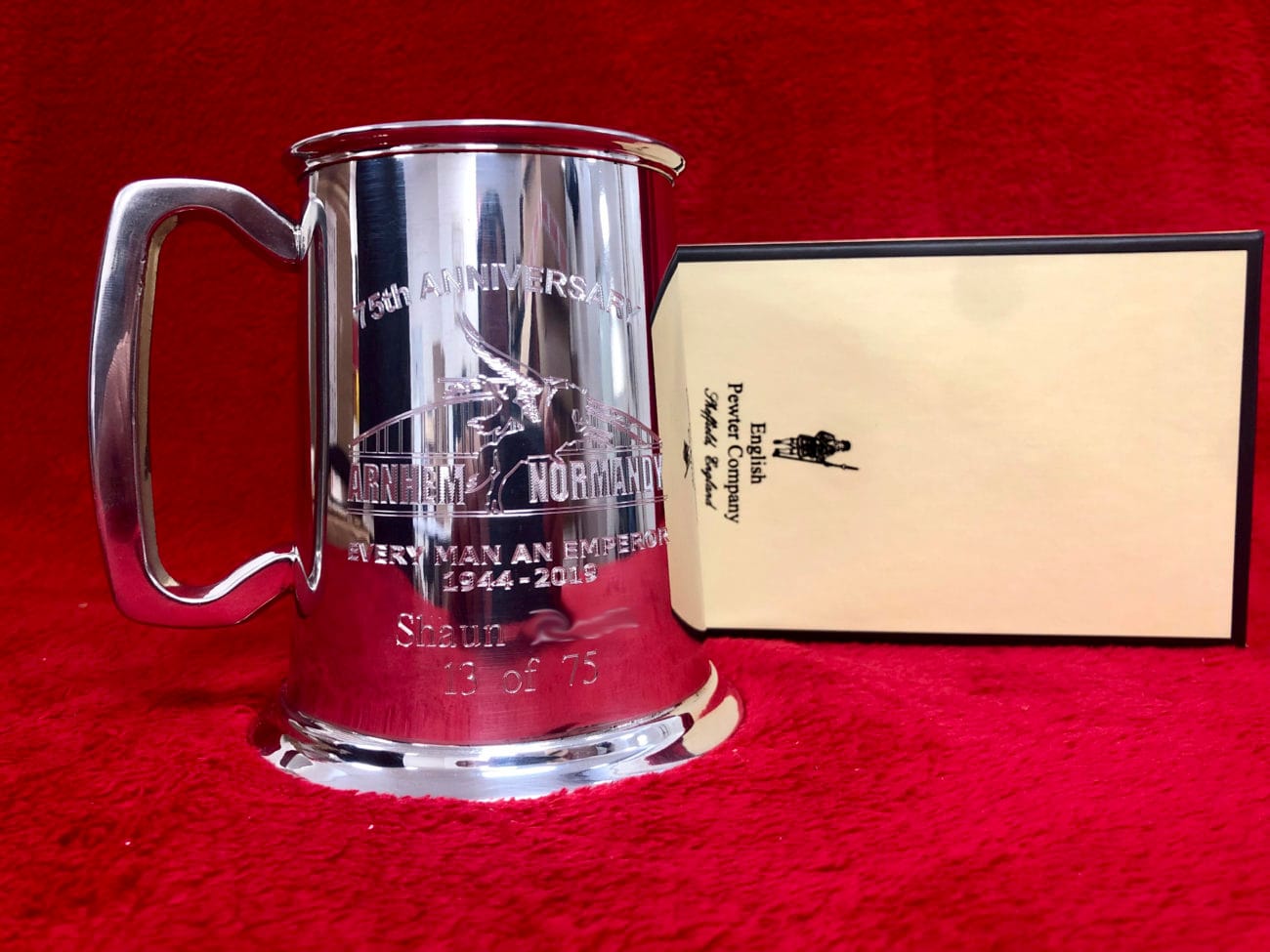 Limited Edition 75th Anniversary Airborne Pewter Tankard - Image 5