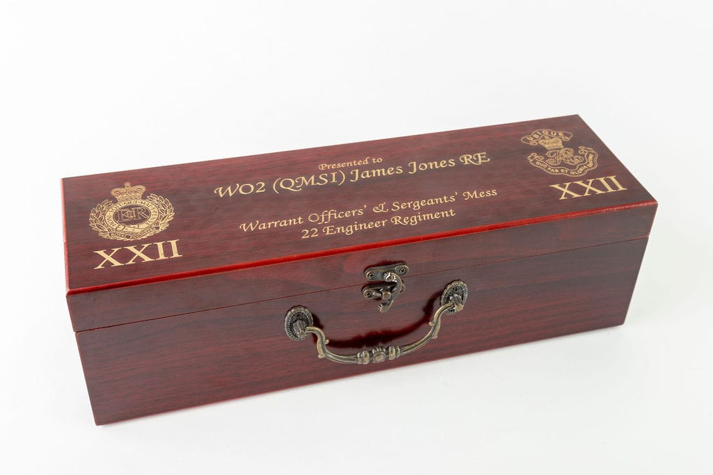 Wine Box Rosewood Engraved Single Wine Box With Tools