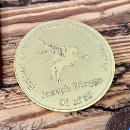 80th Anniversary British Airborne Forces Personalised Coin Only 80 Available
