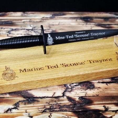 Engraved FS Commando Dagger Stand