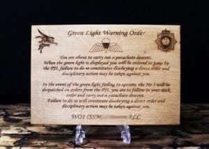 Personalised Green Light Warning Order