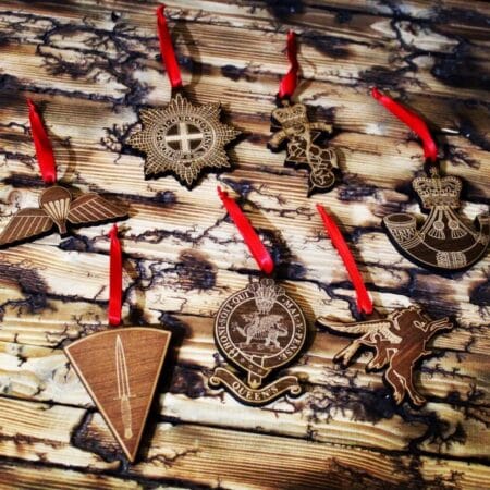 Wooden Cap Badge
