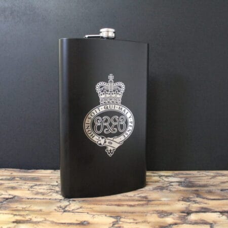 Personalised Black Hip Flask