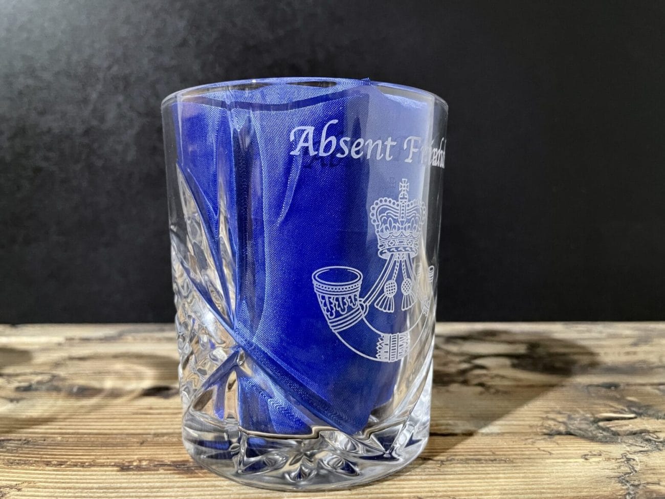 Absent Friends Crystal Cut Whiskey Glass - Image 5