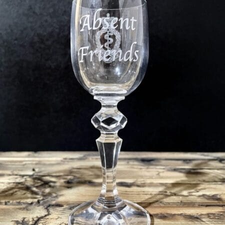 Absent Friends Port Glass