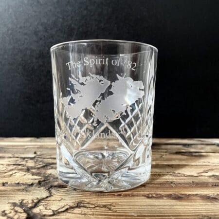 Spirit of 82 Limited Edition 40th Anniversary Crystal Cut Whisky Glass