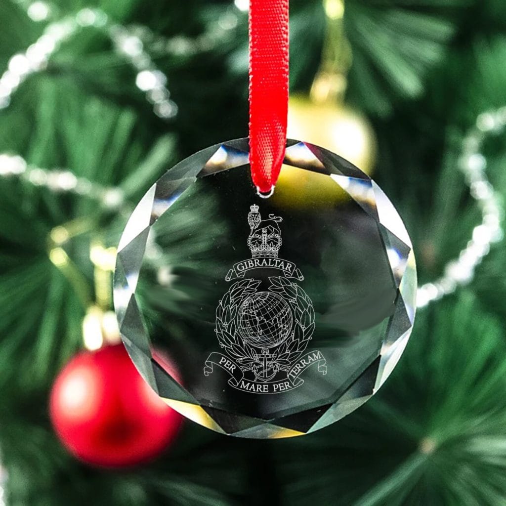 Glass Cap Badge Christmas Decorations - Xmas - Image 2
