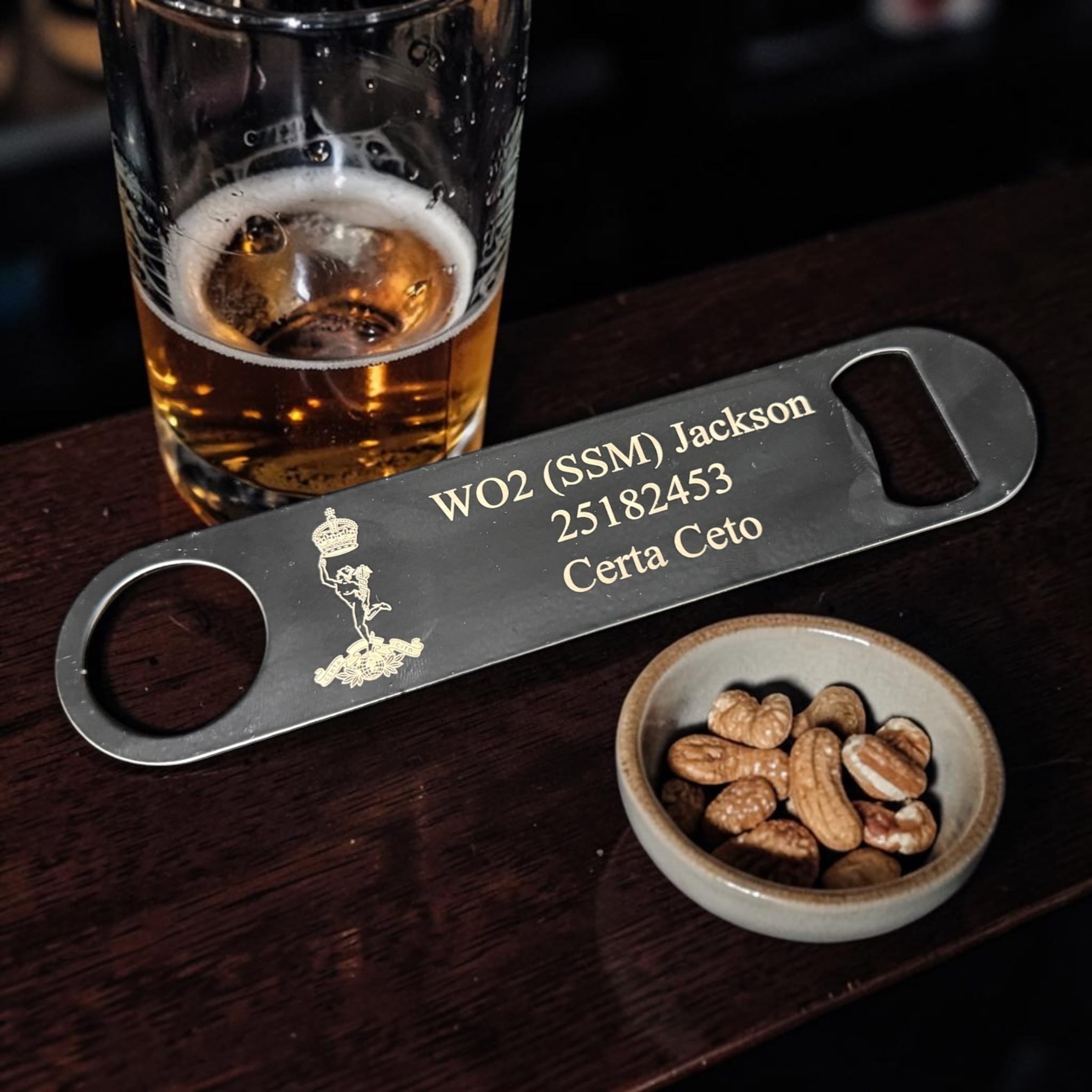 Best Cap Badge Bottle Opener Personalised Engraved