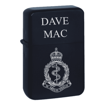 Zippo Lighter Matt Black 218 personalised engraved