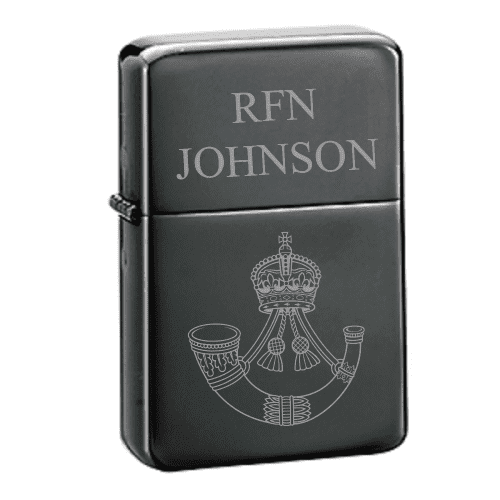 zippo lighter black ice 150 personalised laser engraved military gift