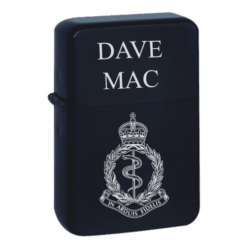 Zippo Lighter Matt Black 218 personalised engraved