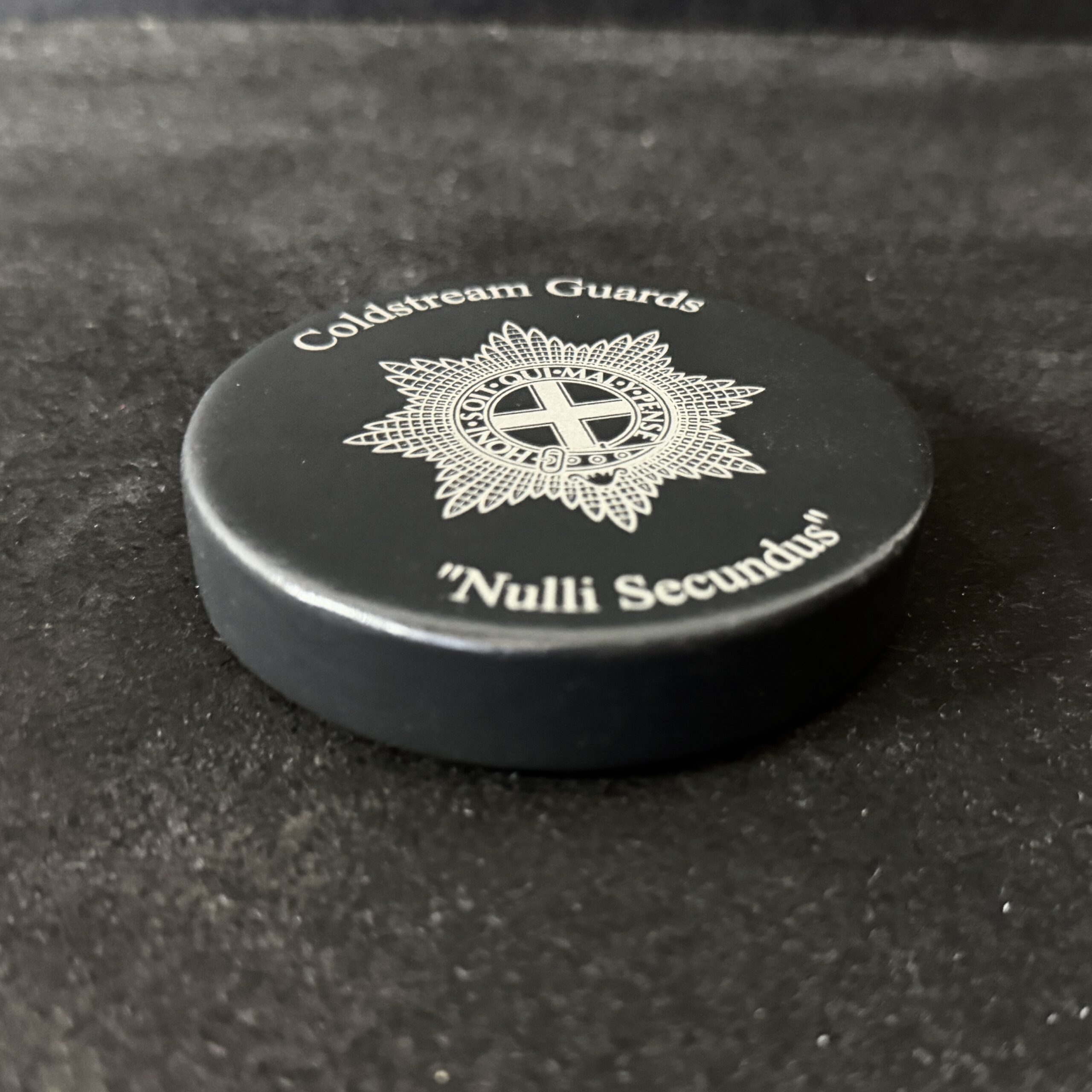 Coldstream Guards engraved slate paperweight