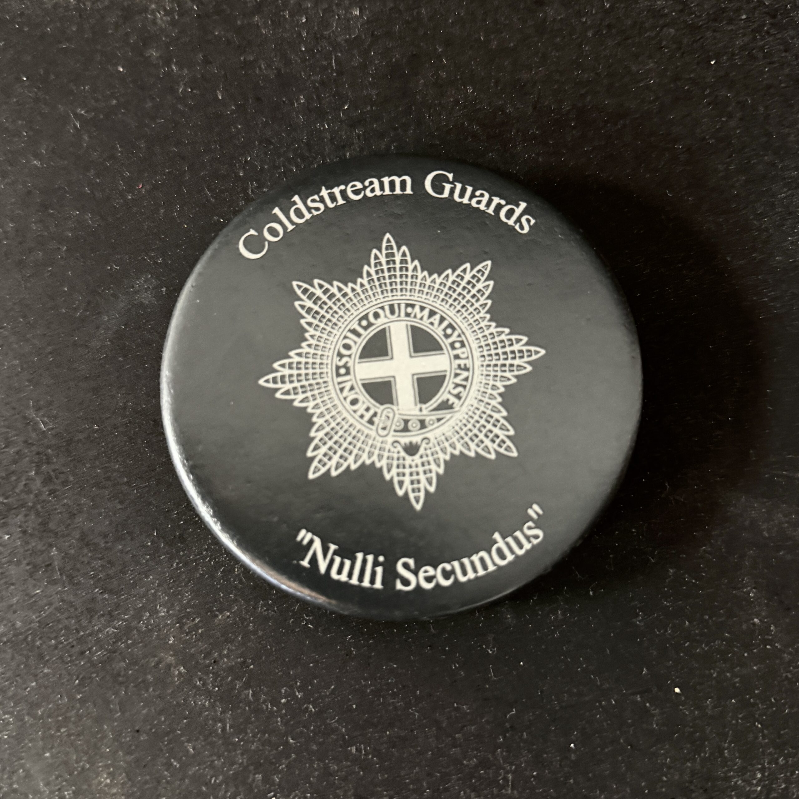 Coldstream Guards engraved slate paperweight